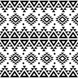 Aztec tribal geometric seamless two pattern Vector Image
