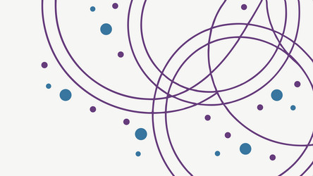 dynamic intersecting circles abstract pattern vector image