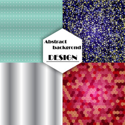 set of geometric pattern abstract background vector image