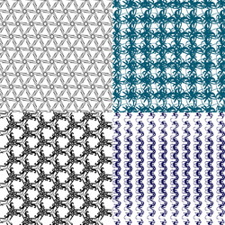 set of pattern modern stylish texture repeating vector image