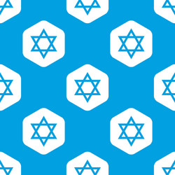 star of david hexagon pattern vector image