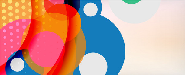 trendy simple circle abstract background dynamic vector image