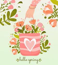Spring Flowers Poster vector