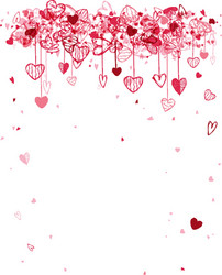 Valentine frame design with space for your text vector