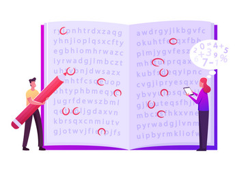 info encryption coding tiny male female vector image