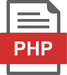 php file document icon vector