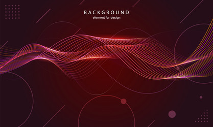 abstract wave background element for design vector image
