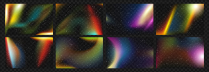 gradient blurred splashes and fluid retro effect vector image