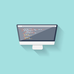 Online Programming & Coding Concepts vector image