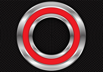 Red Silver Mesh Abstract Circle vector image