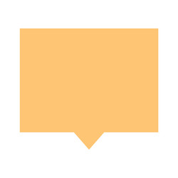 rectangle blank speech bubble sign or empty map vector image