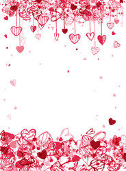 Valentine frame design with space for your text vector