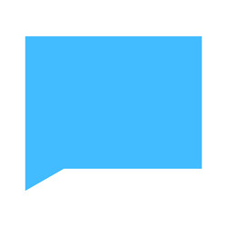 rectangle blank speech bubble sign or empty map vector image