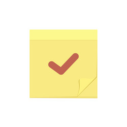 Check comment mark message note task icon vector