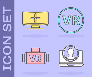 set create account screen computer monitor vector image