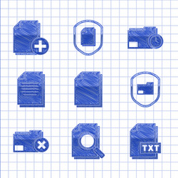 set document with search txt file vector image