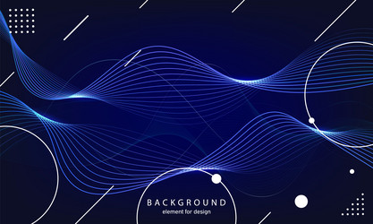 Abstract wave background element for design vector