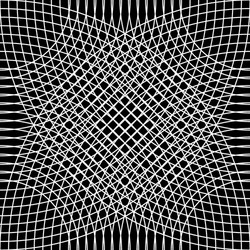 cellular grid mesh pattern with circles from vector image