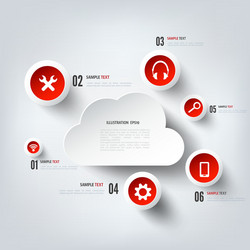 Cloud Computing & Web Icons vector image