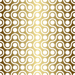 Golden Metaball Path Pattern vector image
