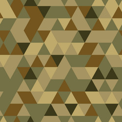 Khaki seamless pattern with triangular protection vector