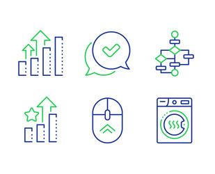 ranking stars approved and analysis graph icons vector