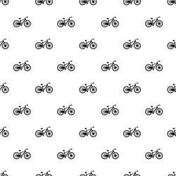 bicycle pattern simple style vector image