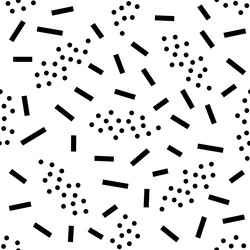 black rectangles and dots are creating a modern vector image