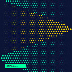 dark background with bright dots in halftone style vector image