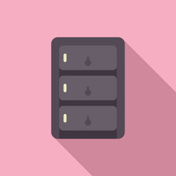 data center server hosting computing power vector image