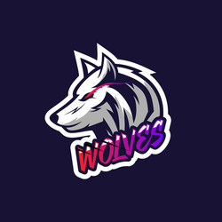Gaming Wolves Logo - Squad Emblem Vector Image