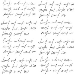 Handwritten Script Doodle Pattern vector image