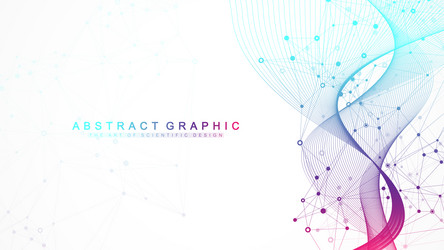 Connected Data Network Background vector image