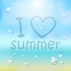 Summer typography background vector