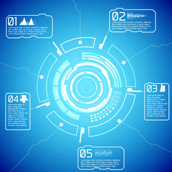 Tech Interface Display vector image
