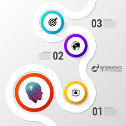 Abstract colorful business path timeline Vector Image