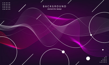 Abstract wave background element for design vector