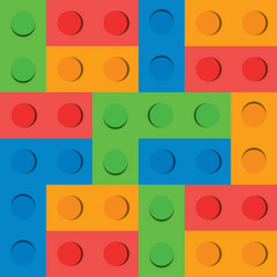 Puzzle block background pattern vector