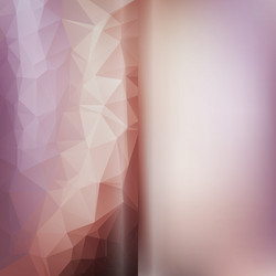 Set of abstract polygon triangles and blurred vector