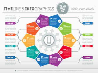 web template for circle diagram or presentation vector image