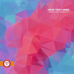 abstract colorful triangles background vector image