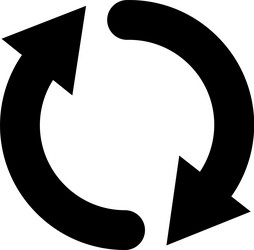 Circular Arrows - Loop & Cycle vector image