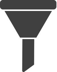 database server funnel icon element vector image