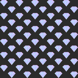 gradient diamond seamless pattern on the dark vector image
