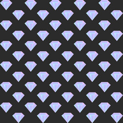 gradient diamond seamless pattern on the dark vector