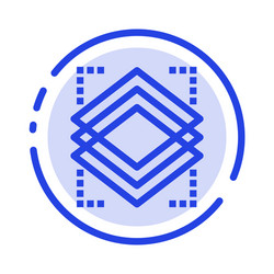 layers object layer server blue dotted line vector image