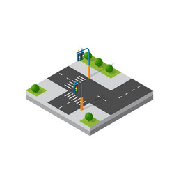 Isometric 3d module district vector