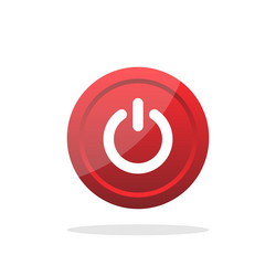 on and off buttons in flat style toggle switch vector