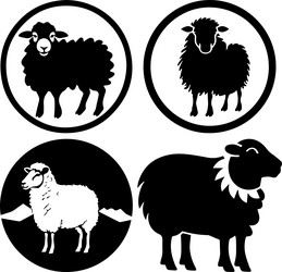 A sheep Royalty Free Vector Image - VectorStock