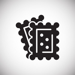 toast icon on white background for graphic and web vector image